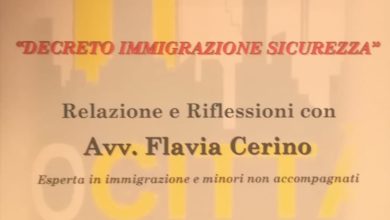 Photo of “Decreto immigrazione e sicurezza” incontro cittadino il 19 febbraio