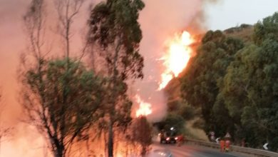 Photo of Ancora fiamme. L’incendio si è spostato verso Grottacalda